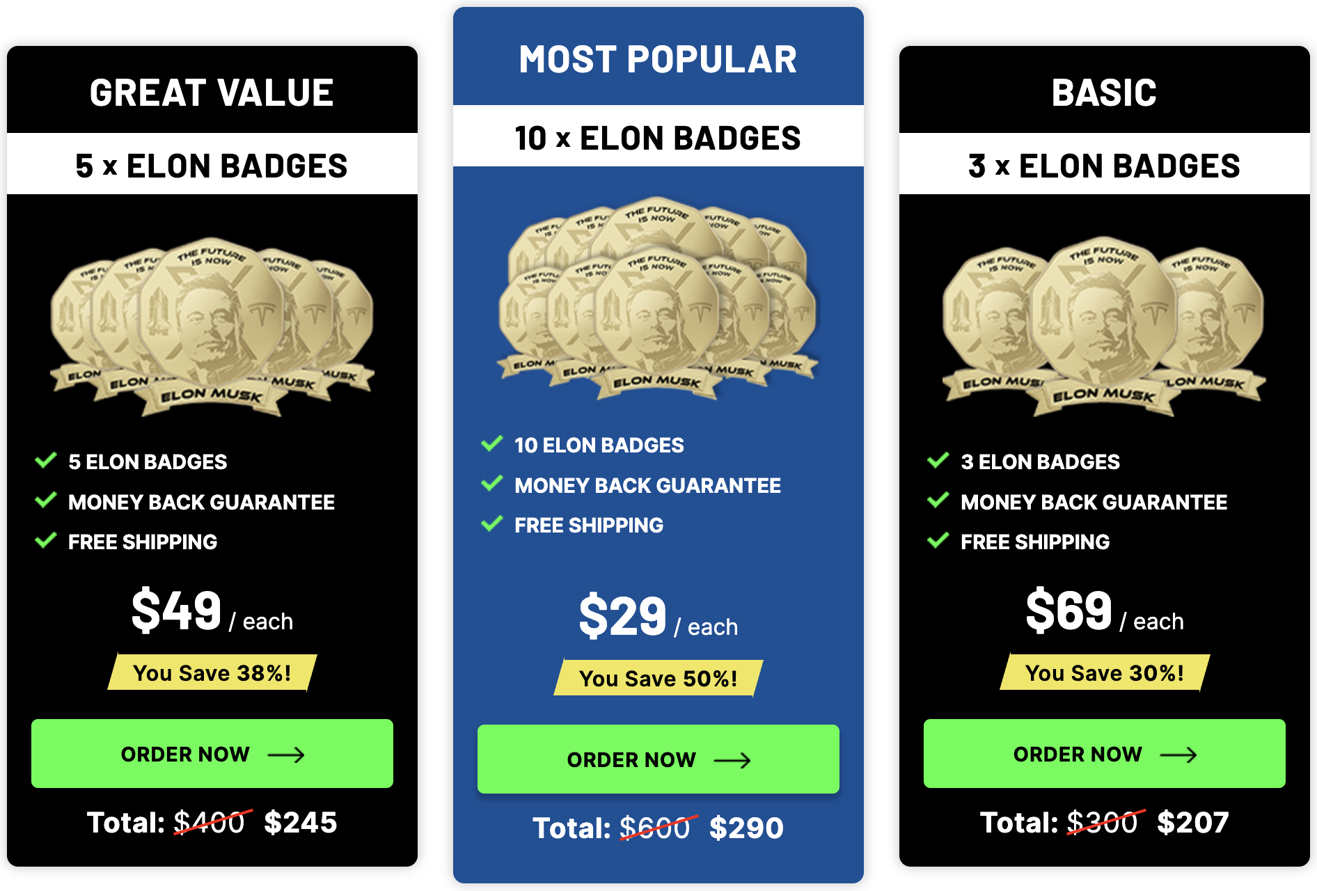buy elon musk badge